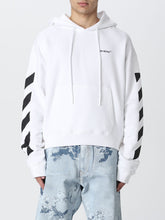 Load image into Gallery viewer, Off-White Diagonal Sleeve Small Logo Hoodie White
