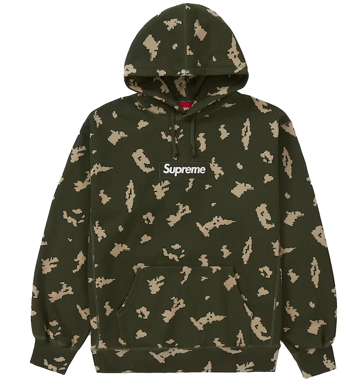 Supreme box logo hooded sweatshirt camo sale