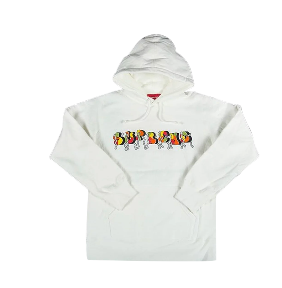 Supreme Blade Whole Car Hoodie White