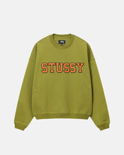 Load image into Gallery viewer, Stussy Relaxed Oversized Crew - Green
