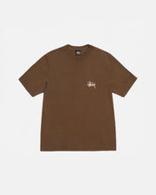 Load image into Gallery viewer, Stüssy Basic logo Tee Pigment Dyed Brown
