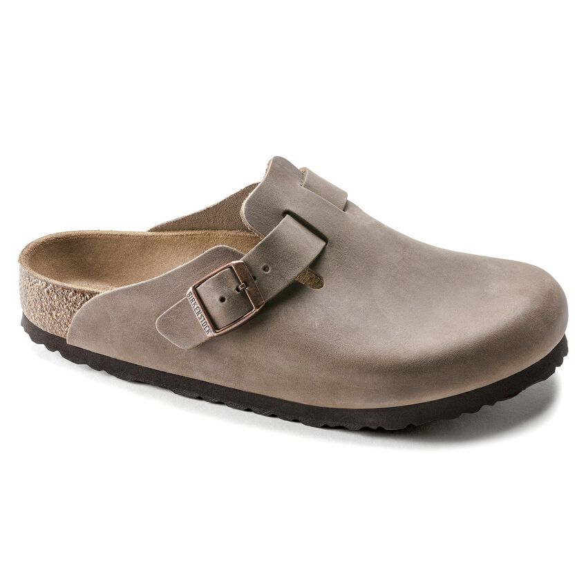 Birkenstock Boston Soft Footbed Oiled Leather Tobacco Brown