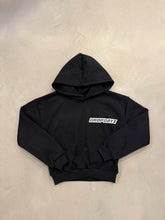 Load image into Gallery viewer, Dropdayz Cropped Logo Hoodie Black
