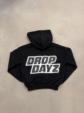 Load image into Gallery viewer, Dropdayz Cropped Logo Hoodie Black
