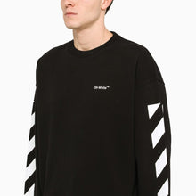 Load image into Gallery viewer, Off-White Diagonal Helvetica Crewneck Black
