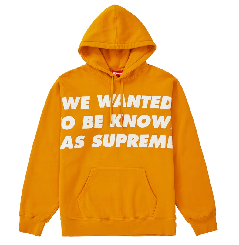 Supreme Known As Hooded Sweatshirt Gold