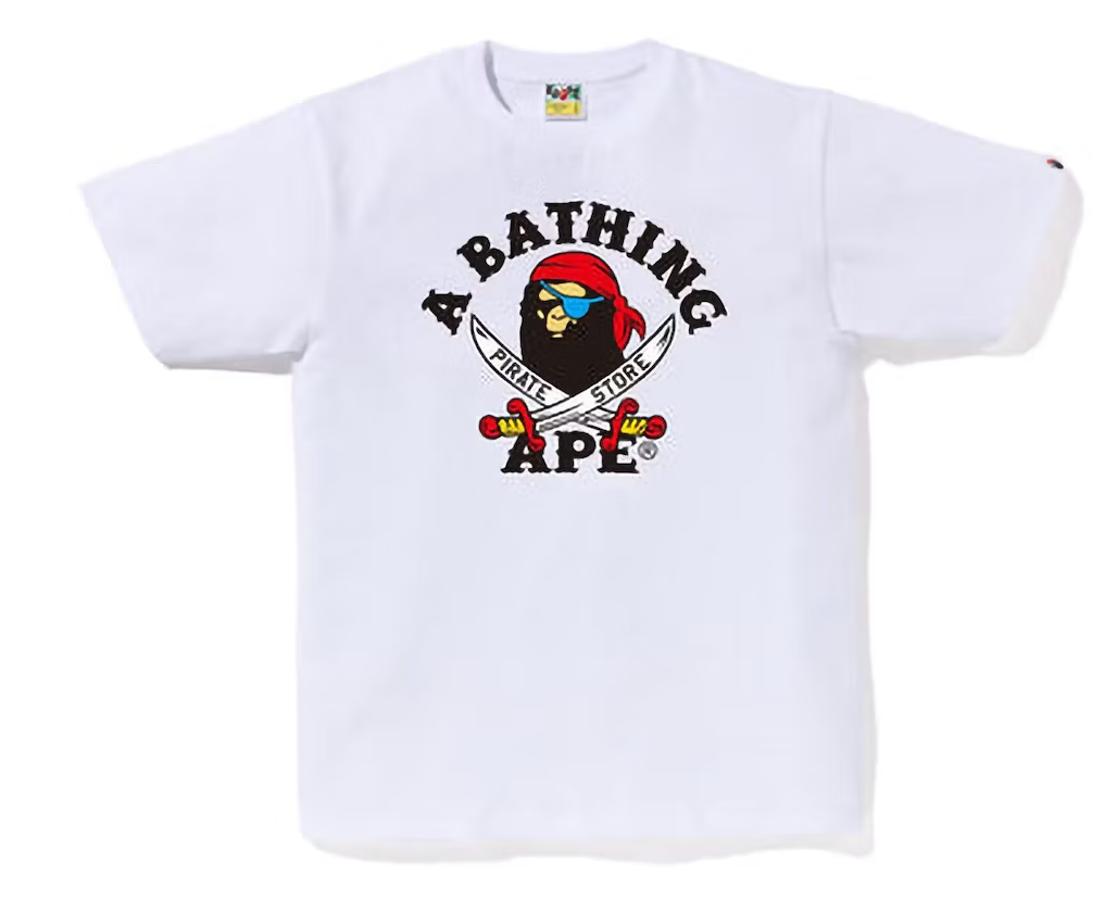 BAPE Ape Pirate Tee White