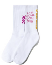 Load image into Gallery viewer, Anti Social Social Club x Undefeated Socks White

