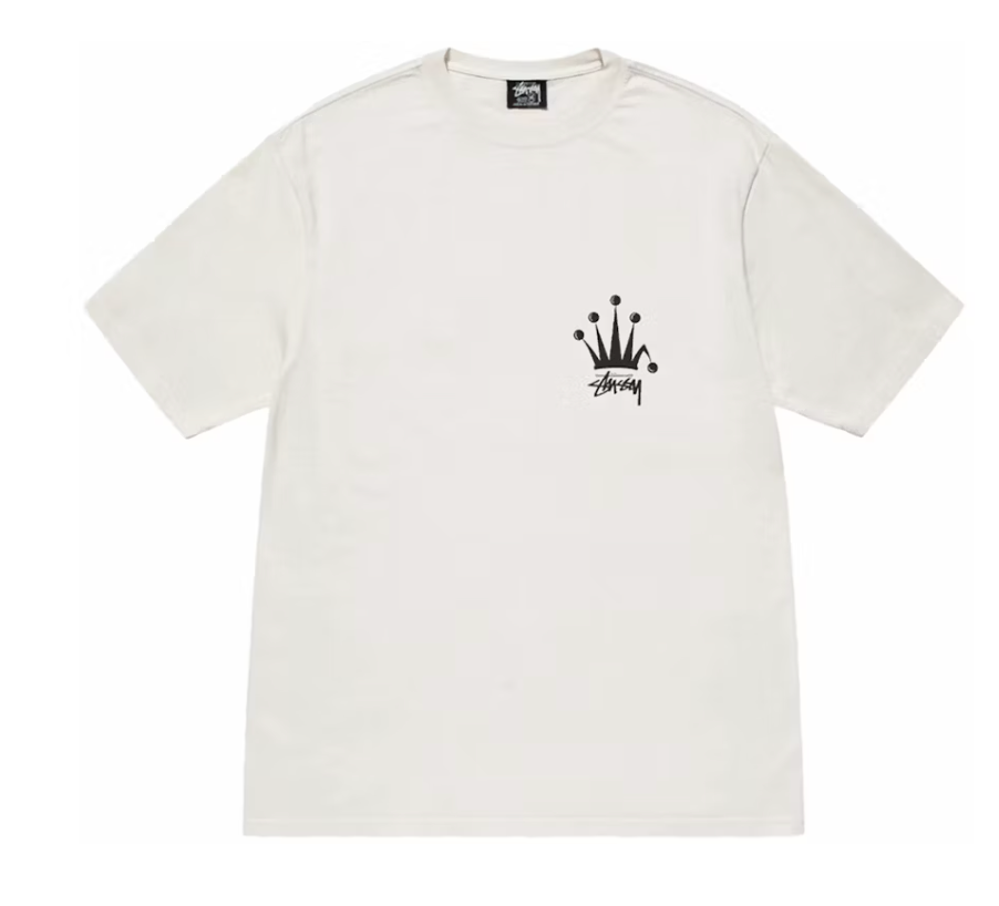 Stussy Regal Crown Pigment Dyed T-shirt Natural