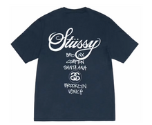 Load image into Gallery viewer, Stussy World Tour T-shirt Navy
