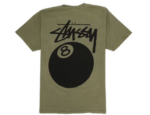 Load image into Gallery viewer, Stussy 8 Ball Pigment Dyed Tee Olive
