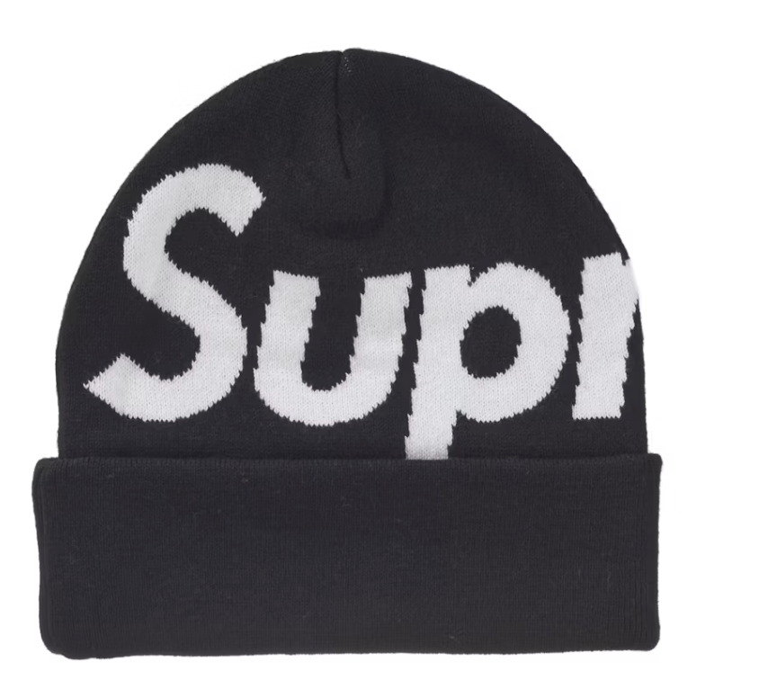 Supreme Big Logo Beanie (FW24) Black