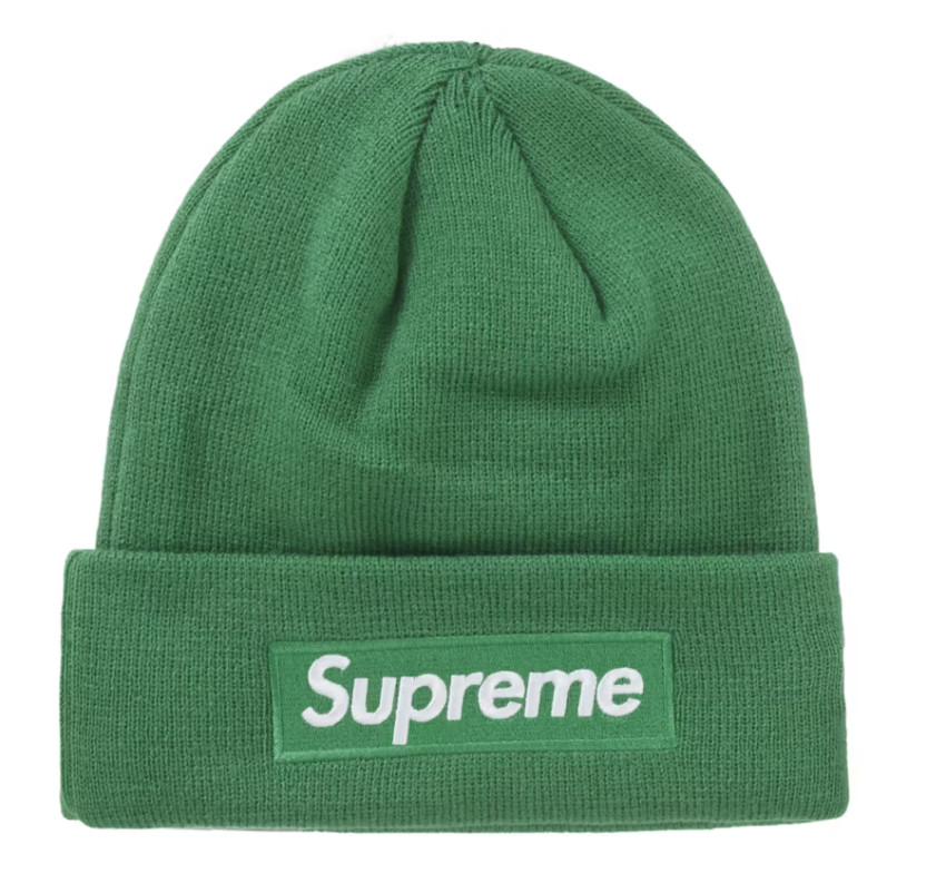 Supreme New Era Box Logo Beanie (FW24) Green