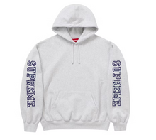 Load image into Gallery viewer, Supreme Collegiate Sleeve Hooded Sweatshirt Ash Grey
