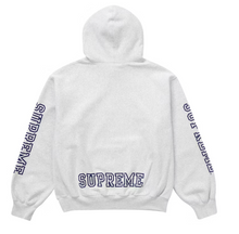 Load image into Gallery viewer, Supreme Collegiate Sleeve Hooded Sweatshirt Ash Grey
