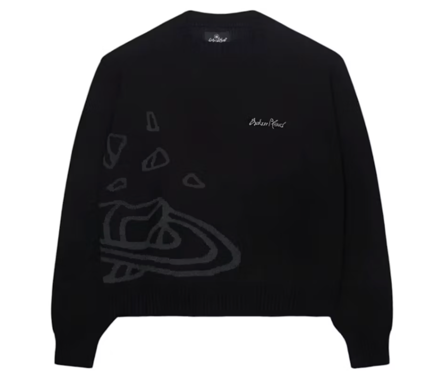 Broken Planet Market Knit Sweater Midnight Black