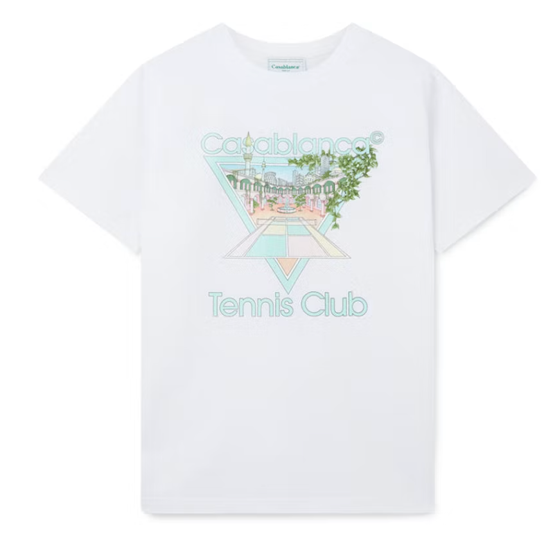 Casablanca Tennis Club Icon T-shirt (FW23) White