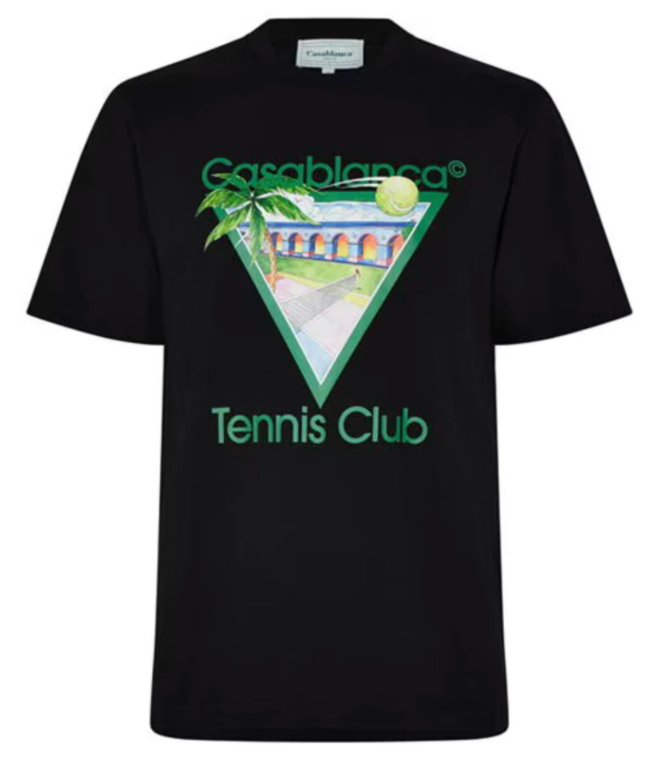 Casablanca Tennisclub Icon Tee Black