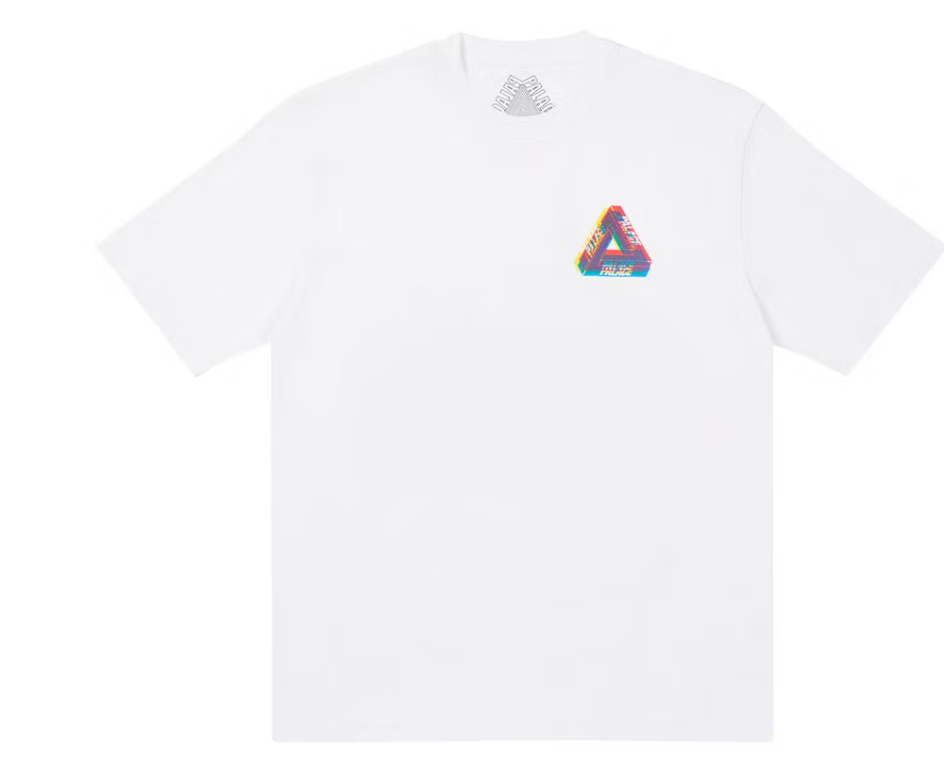 Palace Tri-Ferg Colour Blur T-shirt White