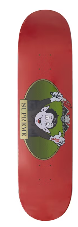 Supreme Vampire Boy Skateboard Red