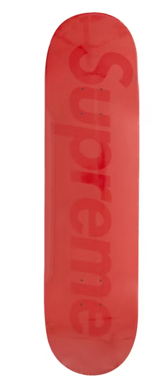 Supreme Tonal Box Logo Skateboard Deck Red