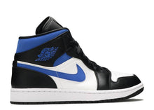 Load image into Gallery viewer, Jordan 1 Mid White Black Racer Blue

